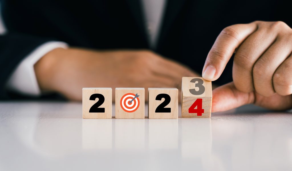 2024 goals of business or life wooden cubes with 2023 12 15 01 55 05 utc
